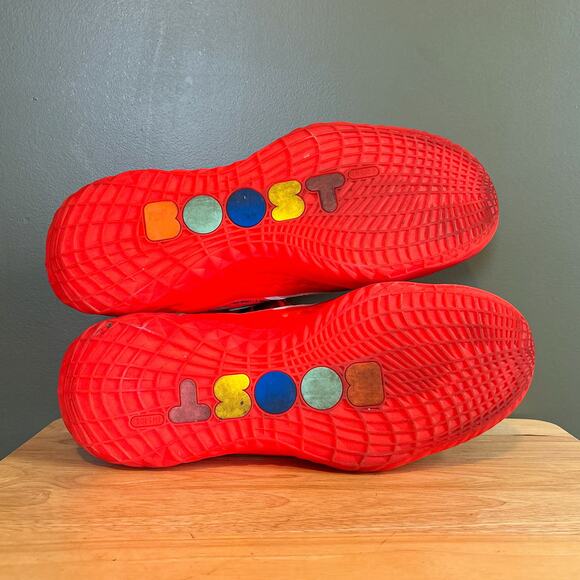 Adidas Harden Vol 5 Futurenatural Solar Red Multicolor Basketball Shoes 17 - Picture 6 of 9